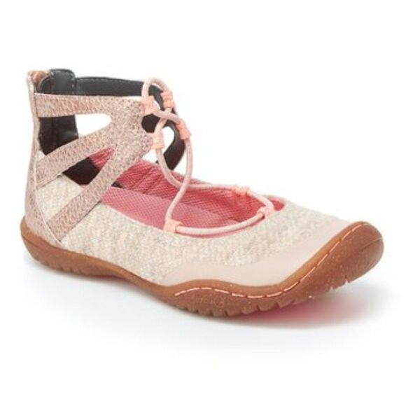 NIB Girl's Light Pink Pythera Ballet Flats 9 - Picture 1 of 5